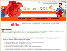 Tablet Screenshot of blumen-xxl.de